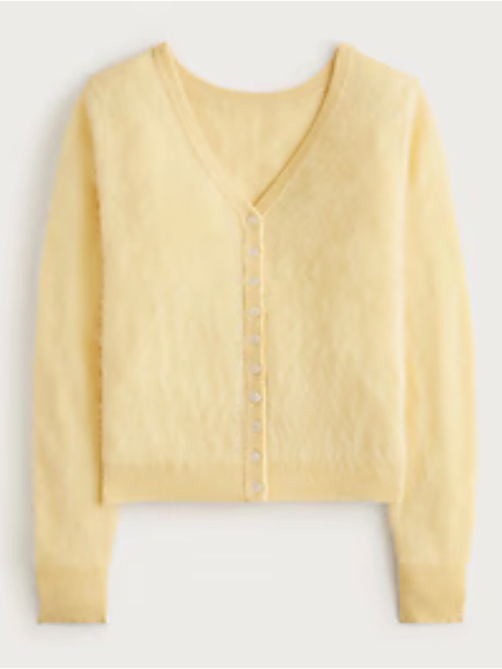 JCrew brushed cashmere relaxed fit reversible cardigan in sunlight color
